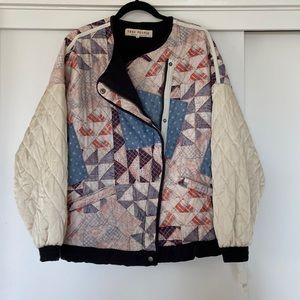 NWT Free People Ruby Quilted Bomber Jacket size Medium